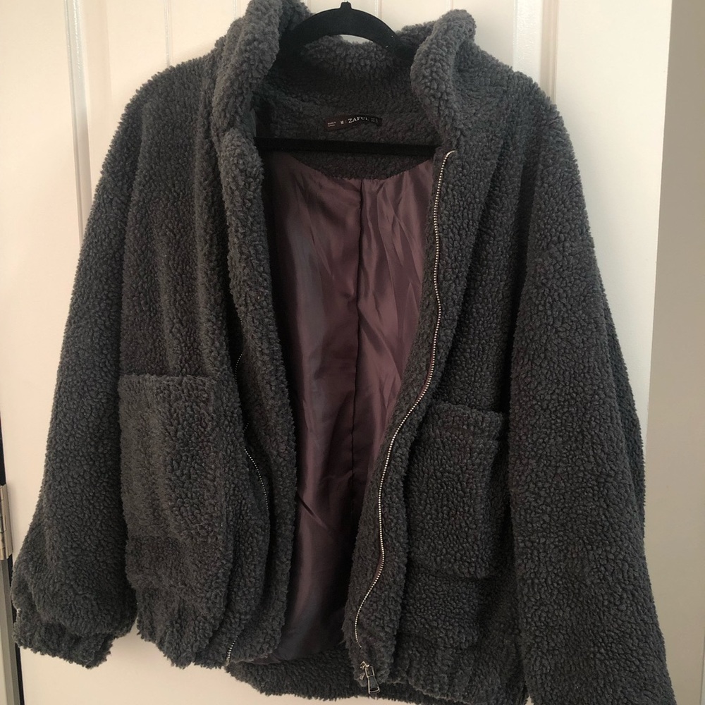 ❌SOLD❌ •NEW• GREY TEDDY JACKET